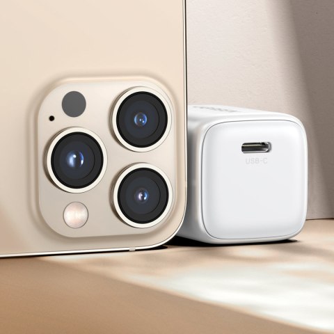 Szybka ładowarka sieciowa GaN 1x USB-C 20W PD Nexode Mini biała Szybka ładowarka sieciowa GaN 1x USB-C 20W PD Nexode Mini biała