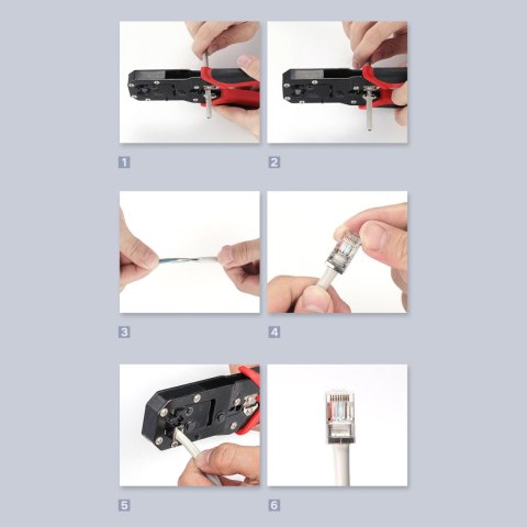 Wtyczka końcówka RJ45 do skrętki 8P8C UTP Cat. 6 srebrny - ZESTAW 10szt. Wtyczka końcówka RJ45 do skrętki 8P8C UTP Cat. 6 srebrny - ZESTAW 10szt.