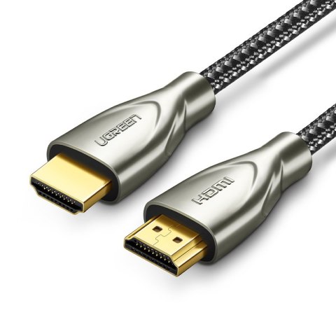Wytrzymały kabel przewód HDMI 2.0 4K 60Hz w oplocie 1m szary Wytrzymały kabel przewód HDMI 2.0 4K 60Hz w oplocie 1m szary