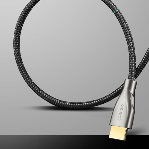 Wytrzymały kabel przewód HDMI 2.0 4K 60Hz w oplocie 1m szary Wytrzymały kabel przewód HDMI 2.0 4K 60Hz w oplocie 1m szary