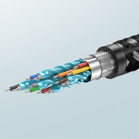 Wytrzymały kabel przewód HDMI 2.0 4K 60Hz w oplocie 1m szary Wytrzymały kabel przewód HDMI 2.0 4K 60Hz w oplocie 1m szary