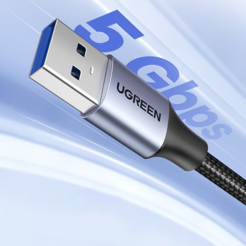 Wytrzymały przedłużacz kabla przewodu USB 3.0 5Gb/s 2m szary Wytrzymały przedłużacz kabla przewodu USB 3.0 5Gb/s 2m szary