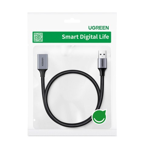 Wytrzymały przedłużacz kabla przewodu USB 3.0 5Gb/s 2m szary Wytrzymały przedłużacz kabla przewodu USB 3.0 5Gb/s 2m szary