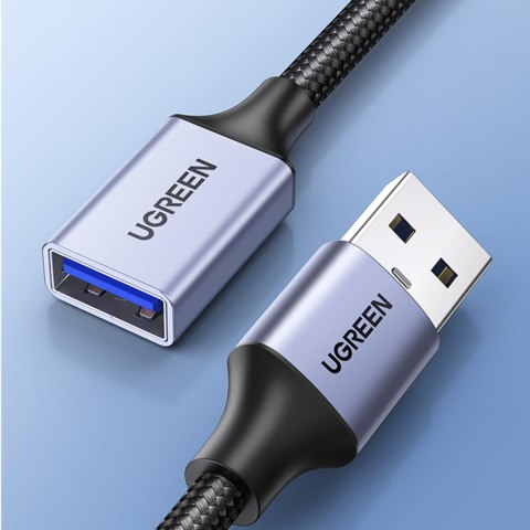 Wytrzymały przedłużacz kabla przewodu USB 3.0 5Gb/s 2m szary Wytrzymały przedłużacz kabla przewodu USB 3.0 5Gb/s 2m szary