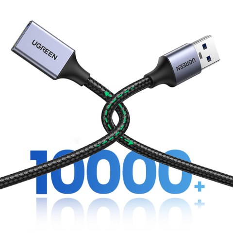 Wytrzymały przedłużacz kabla przewodu USB 3.0 5Gb/s 2m szary Wytrzymały przedłużacz kabla przewodu USB 3.0 5Gb/s 2m szary