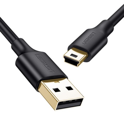 Kabel przewód USB - mini USB 480Mbps 1m czarny Kabel przewód USB - mini USB 480Mbps 1m czarny