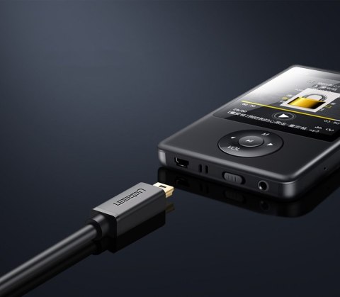 Kabel przewód USB - mini USB 480Mbps 1m czarny Kabel przewód USB - mini USB 480Mbps 1m czarny