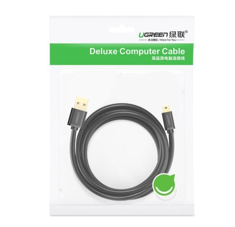 Kabel przewód USB - mini USB 480Mbps 1m czarny Kabel przewód USB - mini USB 480Mbps 1m czarny
