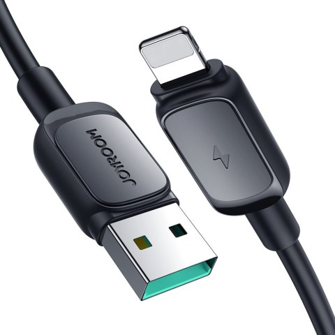 Kabel przewód do iPhone Lightning - USB 2.4A 480Mbps 2m czarny Kabel przewód do iPhone Lightning - USB 2.4A 480Mbps 2m czarny