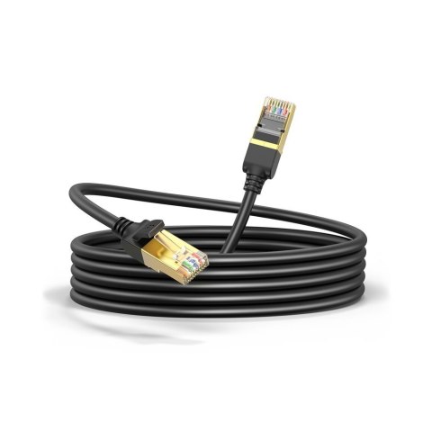Kabel sieciowy patchcord STP RJ45 Cat 7 15m czarny Kabel sieciowy patchcord STP RJ45 Cat 7 15m czarny