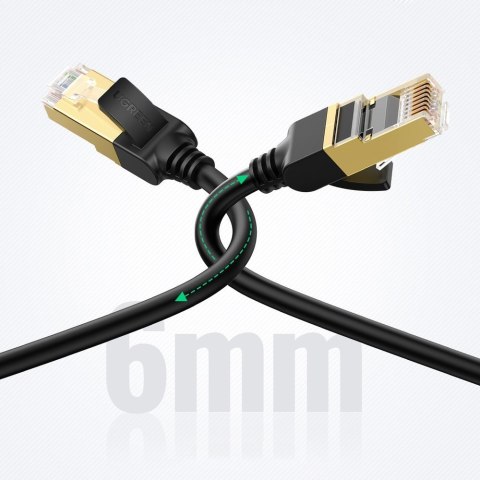 Kabel sieciowy patchcord STP RJ45 Cat 7 15m czarny Kabel sieciowy patchcord STP RJ45 Cat 7 15m czarny