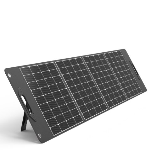 Ładowarka solarna kempingowa panel słoneczny składany 400W czarna Ładowarka solarna kempingowa panel słoneczny składany 400W czarna