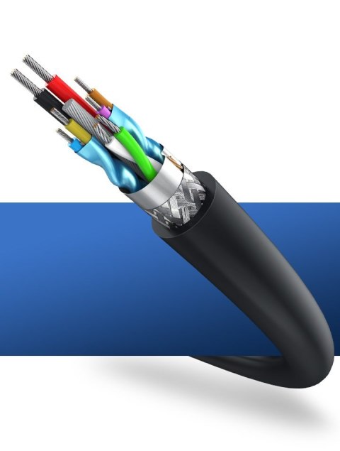 Przedłużacz kabla przewodu USB 3.0 1m czarny Przedłużacz kabla przewodu USB 3.0 1m czarny