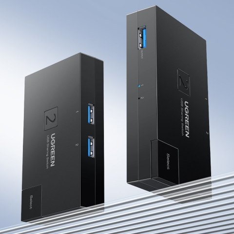 Switch przełącznik USB 3.0 dwukierunkowy na dwa komputery czarny Switch przełącznik USB 3.0 dwukierunkowy na dwa komputery czarny