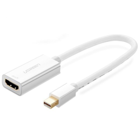 Adapter przejściówka FHD Mini DisplayPort (męski) na HDMI (żeński) biały Adapter przejściówka FHD Mini DisplayPort (męski) na HDMI (żeński) biały