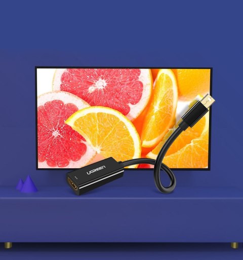 Adapter przejściówka FHD Mini DisplayPort (męski) na HDMI (żeński) biały Adapter przejściówka FHD Mini DisplayPort (męski) na HDMI (żeński) biały
