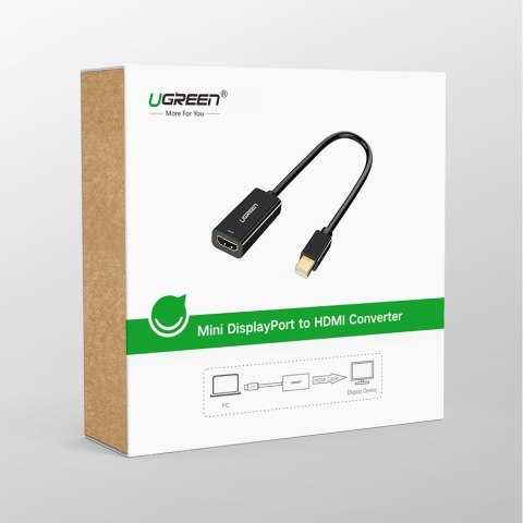 Adapter przejściówka FHD Mini DisplayPort (męski) na HDMI (żeński) biały Adapter przejściówka FHD Mini DisplayPort (męski) na HDMI (żeński) biały