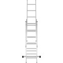 Drabina aluminiowa rozkładana 3 x 6 stopni wys. 321 cm do 150 kg