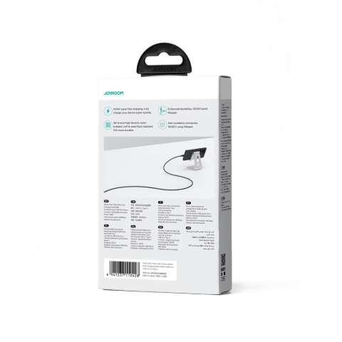 Kabel przewód Multi-Color Series USB-A - USB-C 100W szybki transfer 1m czarny Kabel przewód Multi-Color Series USB-A - USB-C 100W szybki transfer 1m czarny