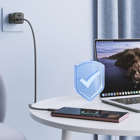 Kabel przewód Surpass Series USB - USB-C do szybkiego ładowania 3A 1.2m czarny Kabel przewód Surpass Series USB - USB-C do szybkiego ładowania 3A 1.2m czarny