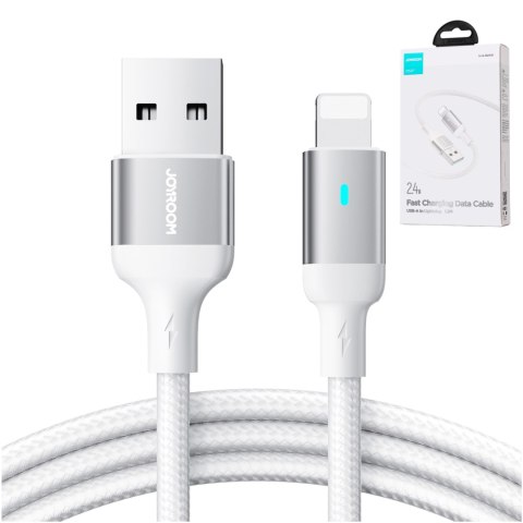 Kabel przewód do iPhone A10 Series USB - Lightning 2.4A 1.2m biały Kabel przewód do iPhone A10 Series USB - Lightning 2.4A 1.2m biały