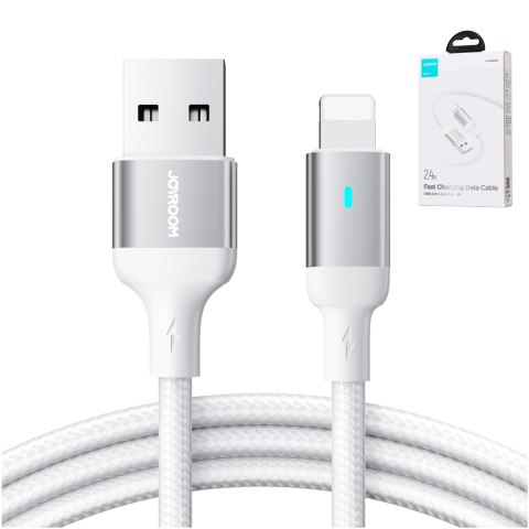 Kabel przewód do iPhone A10 Series USB - Lightning 2.4A 2m biały Kabel przewód do iPhone A10 Series USB - Lightning 2.4A 2m biały