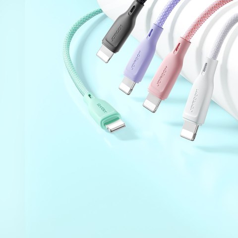 Kabel przewód do iPhone Multi-Color Series USB-A - Lightning 3A 1m różowy Kabel przewód do iPhone Multi-Color Series USB-A - Lightning 3A 1m różowy