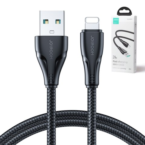 Kabel przewód do iPhone Surpass Series USB - Lightning 2.4A 2m czarny Kabel przewód do iPhone Surpass Series USB - Lightning 2.4A 2m czarny