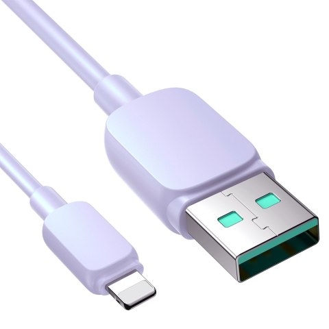 Kabel przewód do iPhone USB-A - Lightning 2.4A 1.2m fioletowy Kabel przewód do iPhone USB-A - Lightning 2.4A 1.2m fioletowy