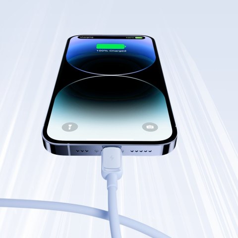 Kabel przewód do iPhone USB-A - Lightning 2.4A 1.2m niebieski Kabel przewód do iPhone USB-A - Lightning 2.4A 1.2m niebieski