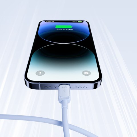Kabel przewód do iPhone USB-C - Lightning 20W 1.2m niebieski Kabel przewód do iPhone USB-C - Lightning 20W 1.2m niebieski