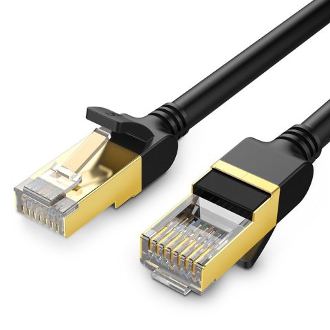 Kabel przewód patchcord sieciowy LAN RJ45 Cat 7 STP 10Gbps 2m czarny Kabel przewód patchcord sieciowy LAN RJ45 Cat 7 STP 10Gbps 2m czarny