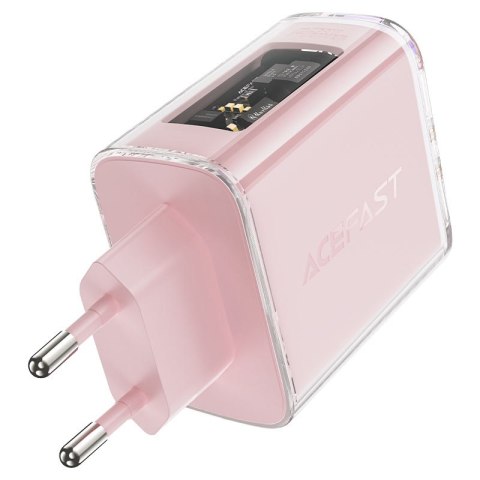 Ładowarka sieciowa GaN 65W 3 porty 1x USB 2x USB-C zielona Ładowarka sieciowa GaN 65W 3 porty 1x USB 2x USB-C zielona