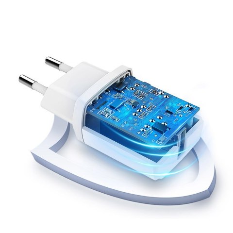 Mała ładowarka sieciowa do telefonu USB 2.1A czarny Mała ładowarka sieciowa do telefonu USB 2.1A czarny