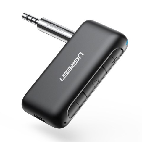 Odbiornik dźwięku audio do samochodu Bluetooth 5.0 AUX mini jack czarny Odbiornik dźwięku audio do samochodu Bluetooth 5.0 AUX mini jack czarny