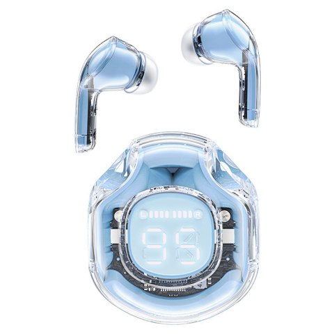 Słuchawki bezprzewodowe z etui T8 Bluetooth TWS jasnoniebieskie Słuchawki bezprzewodowe z etui T8 Bluetooth TWS jasnoniebieskie