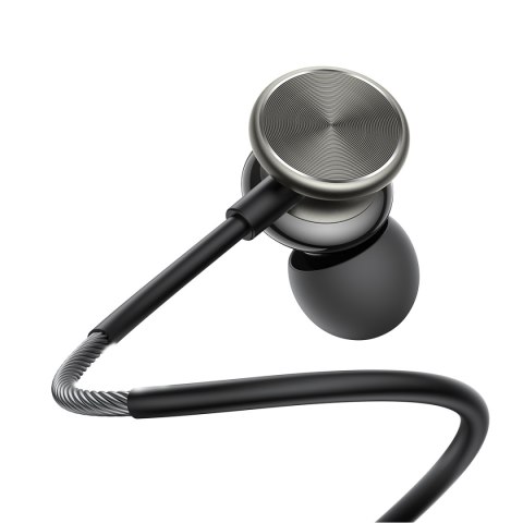Słuchawki przewodowe douszne mocne basy HiFi Wired Series JR-EW03 ciemnoszare Słuchawki przewodowe douszne mocne basy HiFi Wired Series JR-EW03 ciemnoszare