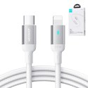 Wytrzymały kabel do iPhone A10 Series w oplocie USB-C - Lightning 20W 2m biały