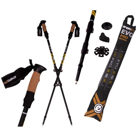 KIJE NORDIC WALKING W POKROWCU EVO ENERO PRO CZARNY MAT KIJE NORDIC WALKING W POKROWCU EVO ENERO PRO CZARNY MAT