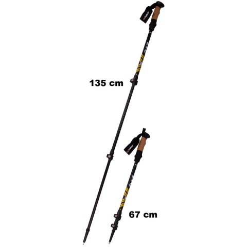 KIJE NORDIC WALKING W POKROWCU EVO ENERO PRO CZARNY MAT KIJE NORDIC WALKING W POKROWCU EVO ENERO PRO CZARNY MAT