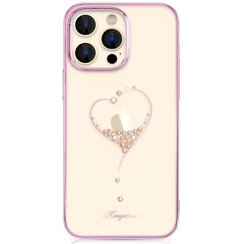 Etui do telefonu iPhone 14 ozdobione kryształami Wish Series różowe Etui do telefonu iPhone 14 ozdobione kryształami Wish Series różowe