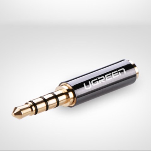 Adapter przejściówka audio jack 3.5mm męski do jack 2.5mm żeński czarny Adapter przejściówka audio jack 3.5mm męski do jack 2.5mm żeński czarny