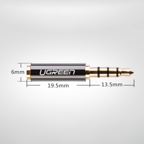 Adapter przejściówka audio jack 3.5mm męski do jack 2.5mm żeński czarny Adapter przejściówka audio jack 3.5mm męski do jack 2.5mm żeński czarny