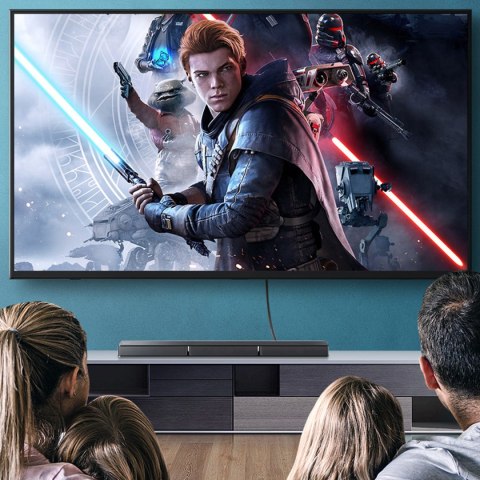 Kabel przewód HDMI 2.1 8K 60Hz 48Gb/s 3m elastyczny w oplocie szary Kabel przewód HDMI 2.1 8K 60Hz 48Gb/s 3m elastyczny w oplocie szary