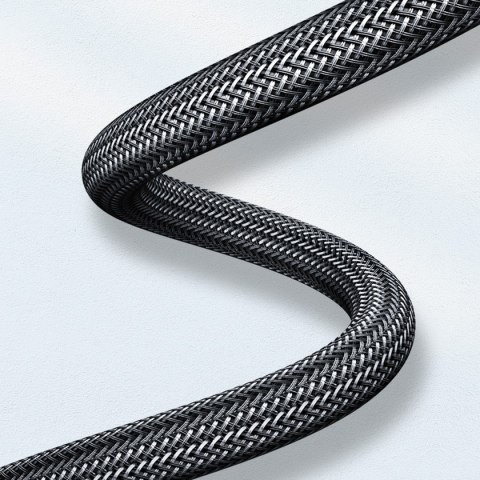 Kabel przewód HDMI 2.1 8K 60Hz 48Gb/s 3m elastyczny w oplocie szary Kabel przewód HDMI 2.1 8K 60Hz 48Gb/s 3m elastyczny w oplocie szary