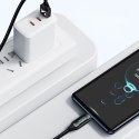 Kabel przewód USB-A - USB-C z wyświetlaczem LED 66W 6A 2m czarny