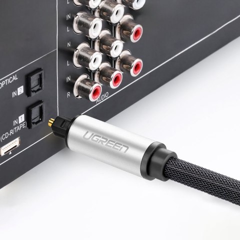 Kabel przewód optyczny Toslink SPDIF 3m szary Kabel przewód optyczny Toslink SPDIF 3m szary