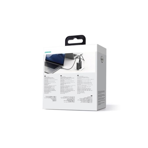 Ładowarka sieciowa GaN 140W wtyczka angielska UK 3x USB-C USB-A + kabel USB-C 1.2m Ładowarka sieciowa GaN 140W wtyczka angielska UK 3x USB-C USB-A + kabel USB-C 1.2m