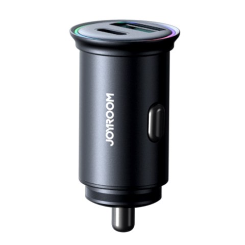 Mini ładowarka samochodowa 60W USB-A QC3.0 USB-C PD czarna Mini ładowarka samochodowa 60W USB-A QC3.0 USB-C PD czarna