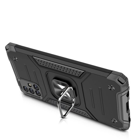 Pancerne hybrydowe etui pokrowiec Samsung Galaxy M31s + magnetyczny uchwyt Ring Armor srebrny Pancerne hybrydowe etui pokrowiec Samsung Galaxy M31s + magnetyczny uchwyt Ring Armor srebrny